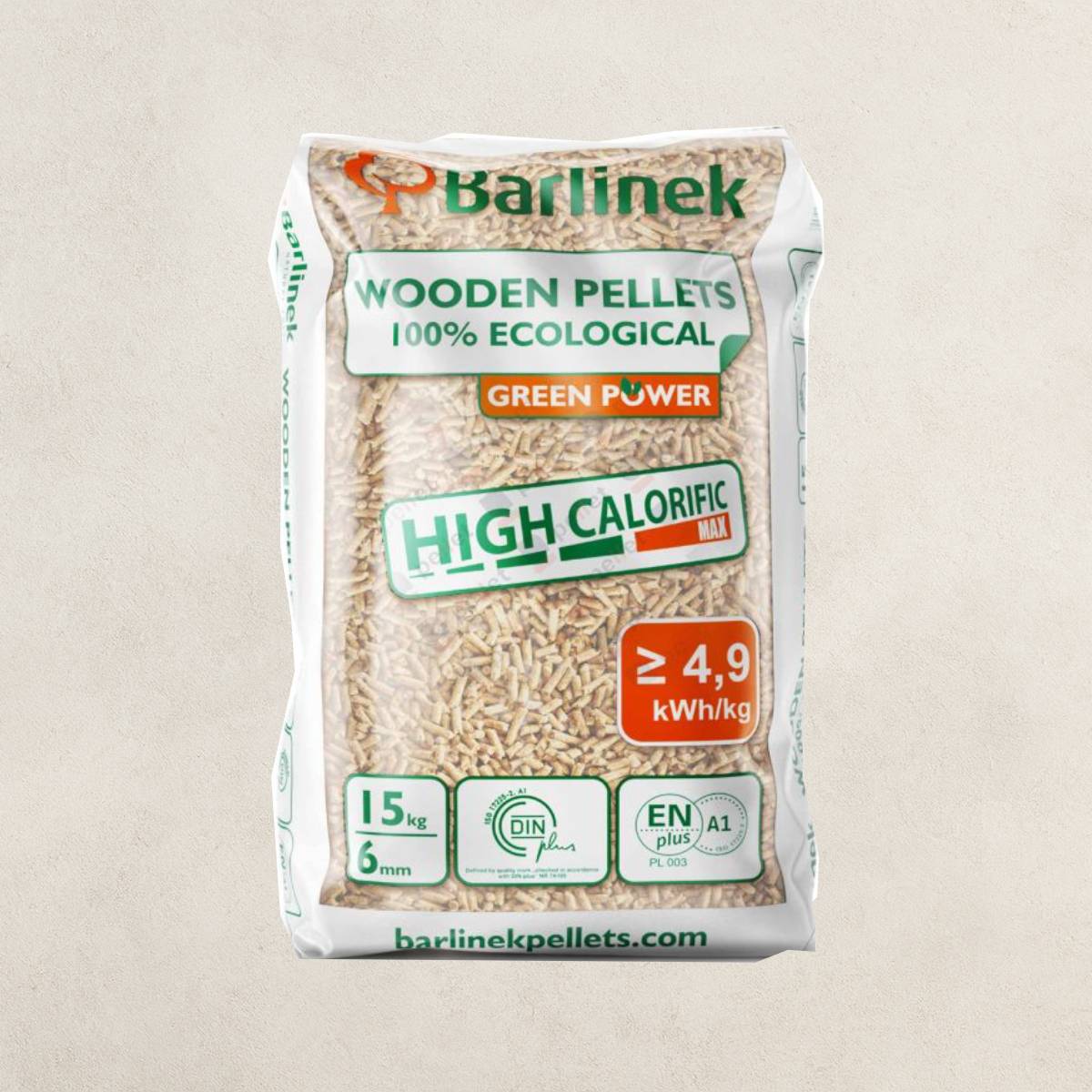Pellet Barlinek 975KG – Certyfikowany Pellet ENplus A1, Wysoka Kaloryczność